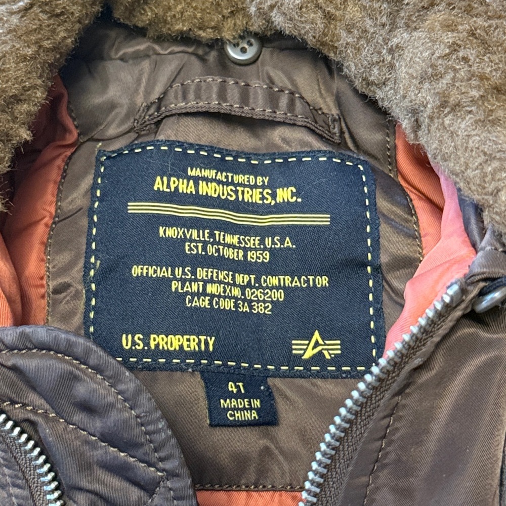 Alpha industries Maverick top gun flight jacket 4T fur collar - Picture 2 of 8